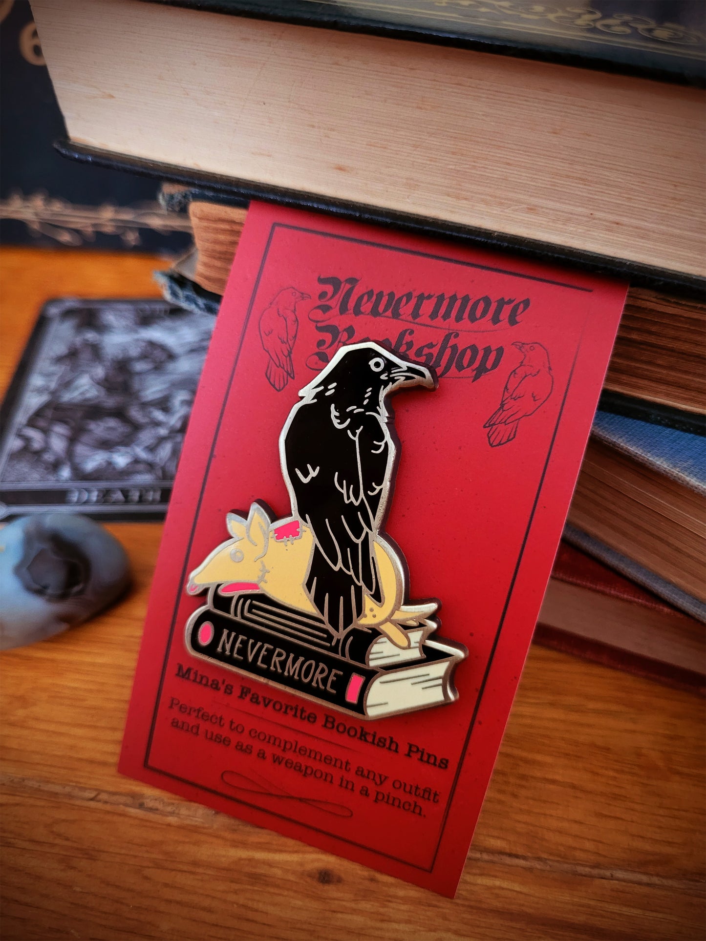 Nevermore Enamel Pins